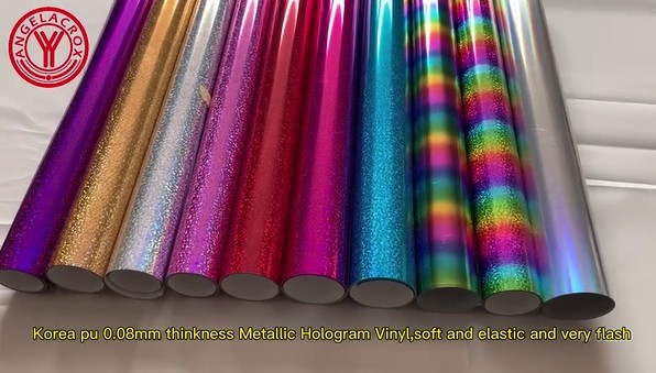 Korean Quality Pu Soft Metallic Heat Transfer Lettering Film